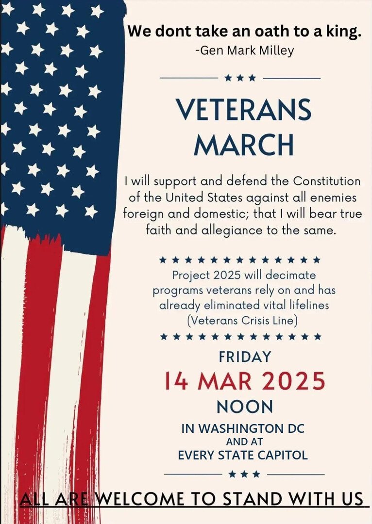 Veterans March Flier